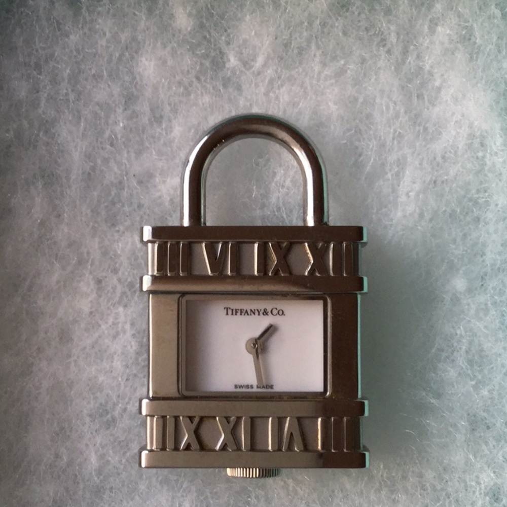 TIFFANY & CO. WATCH CLOCK PADLOCK CHARM- VERY RARE - Picture 5 of 8